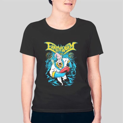 Groovy Metal Earthworm Jim T Shirt