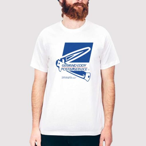 Gus and Eddy Merch Podcast Postal Service Shirt