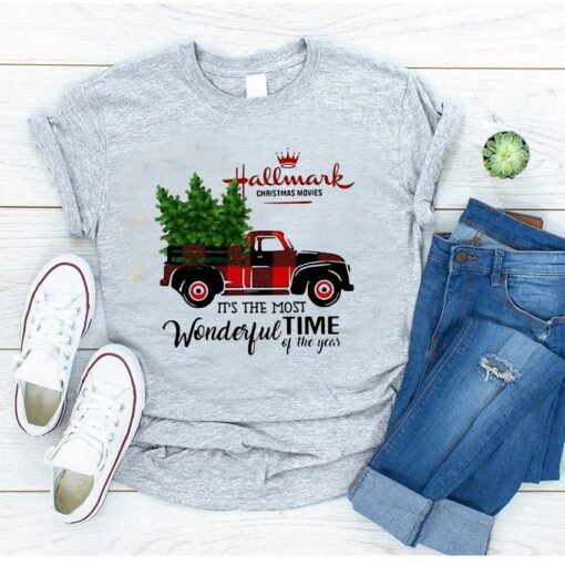 Hallmark its the most wonderful time of year Christmas truck shirt