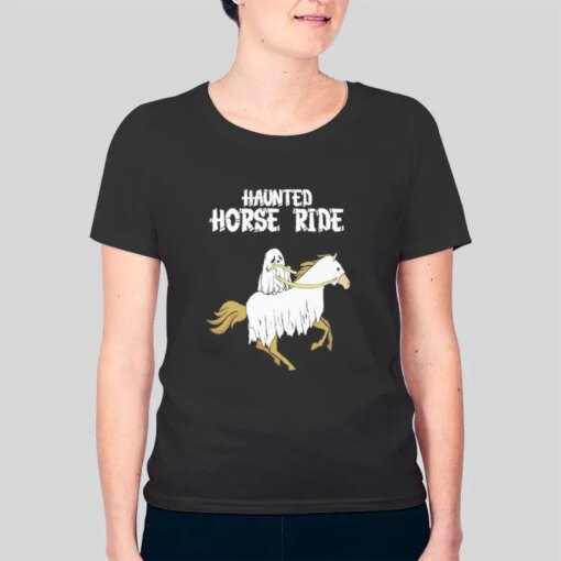 Halloween Ghost Horse Riding Shirt