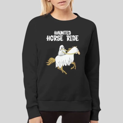 Halloween Ghost Horse Riding Shirt