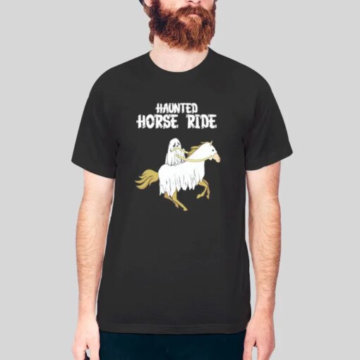 Halloween Ghost Horse Riding Shirt