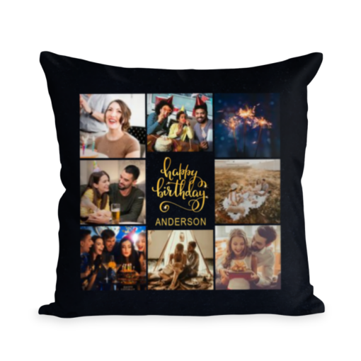 Happy Birthday Gift, Birthday Pillow, Custom Photo Pillow, Friend Birthday Gifts