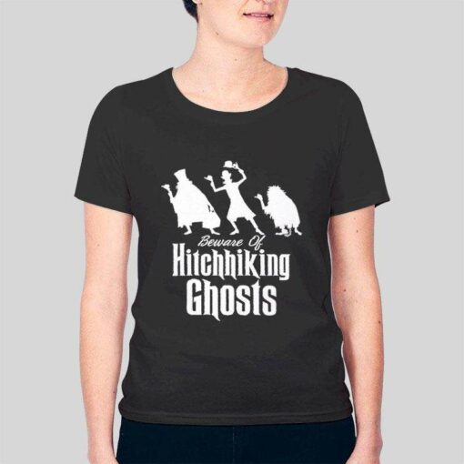 Haunted Mansion Beware Of Hitchhiking Ghost T Shirt