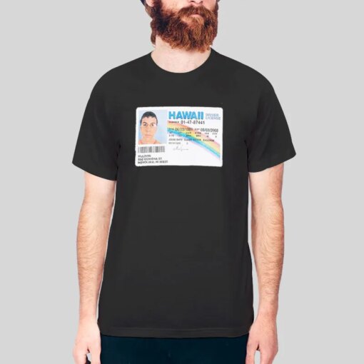 Hawaii Driver License Superbad Mclovin T Shirt