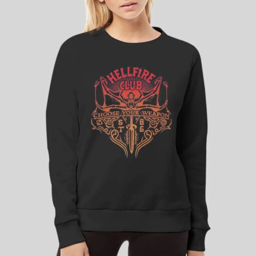 Hellfire Club Stranger Things Choose Your Weapon Shirt