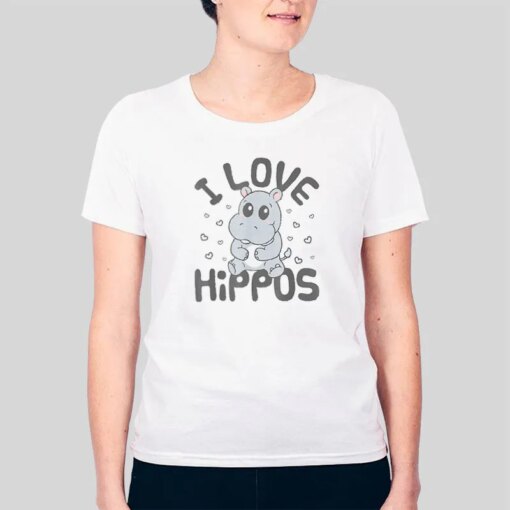 Hippo Shirt Meme I Love Hippos