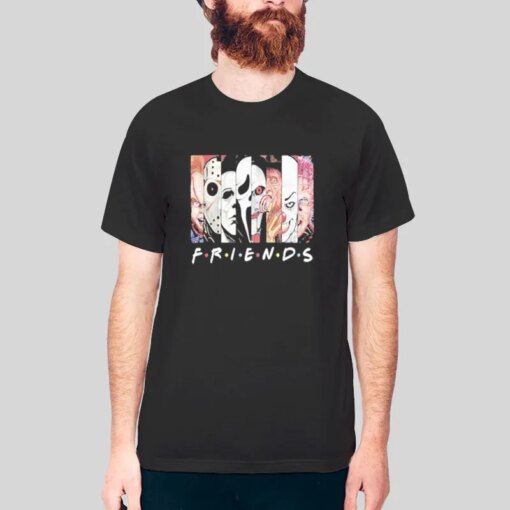 Horror Characters Friends Halloween Shirt