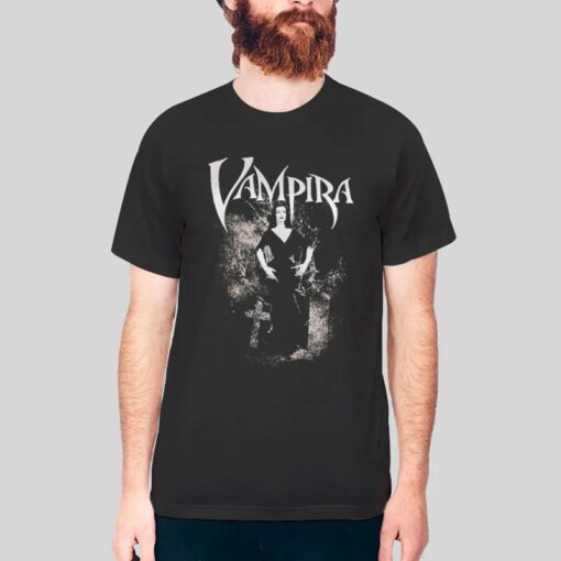 Horror Halloween Gothic Graveyard Vampira Shirt