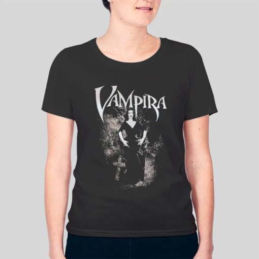 Horror Halloween Gothic Graveyard Vampira Shirt