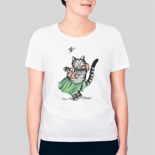 Hula Hula Dance Kliban Cat Shirts