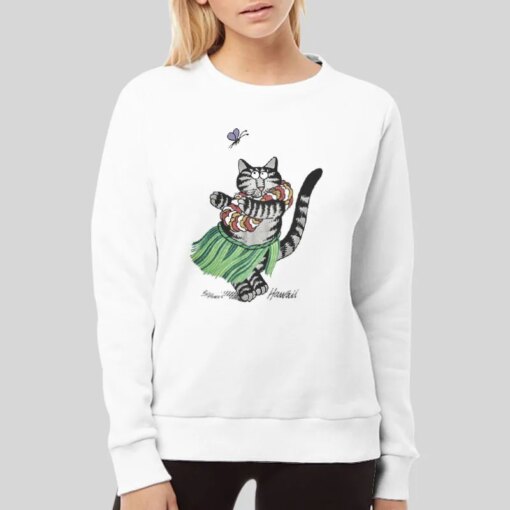 Hula Hula Dance Kliban Cat Shirts