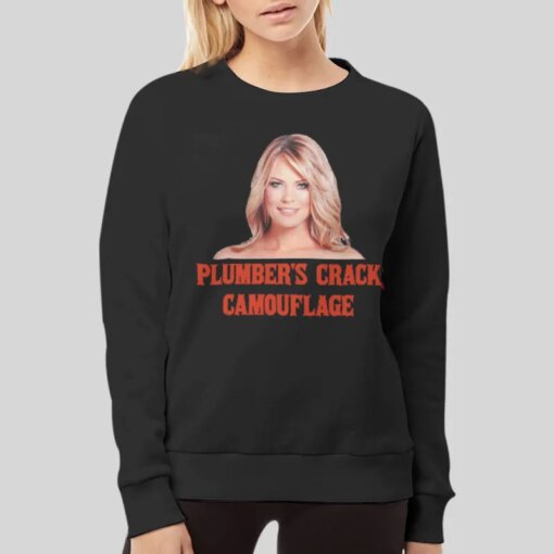 Humor Plumber Crack Camouflage Shirt