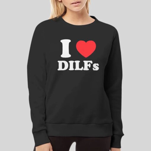 I Love Dilfs I Heart Dilfs Flag Shirt