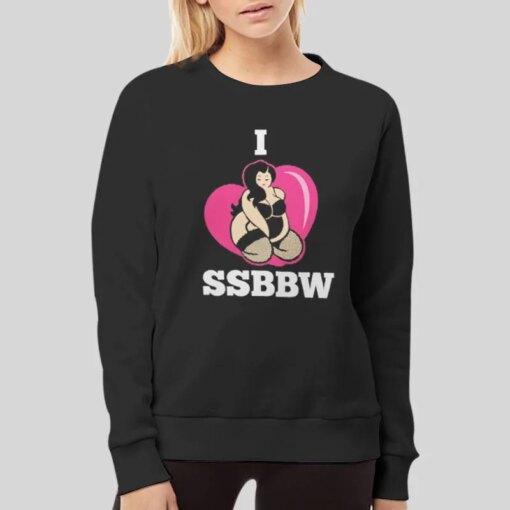 I Love Super Sized Bbw Shirt