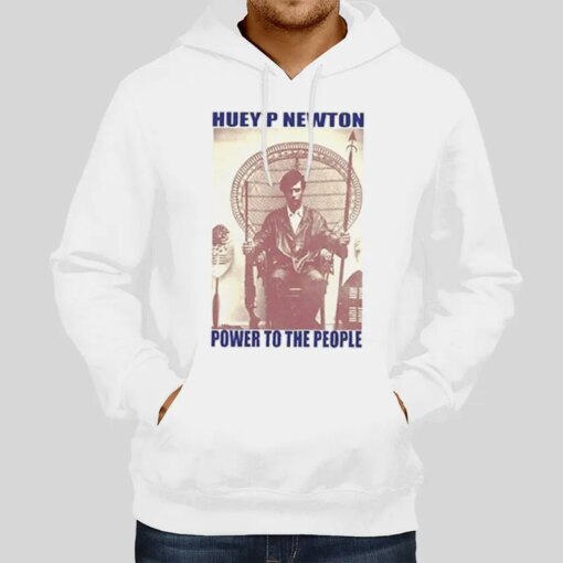 Iconic Chair With Rifle And Spear Huey P Newton T Shirt