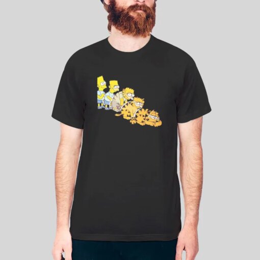 Inspired Cartoon Turning Into Garfield Shirt