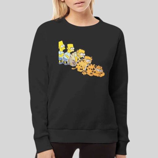 Inspired Cartoon Turning Into Garfield Shirt