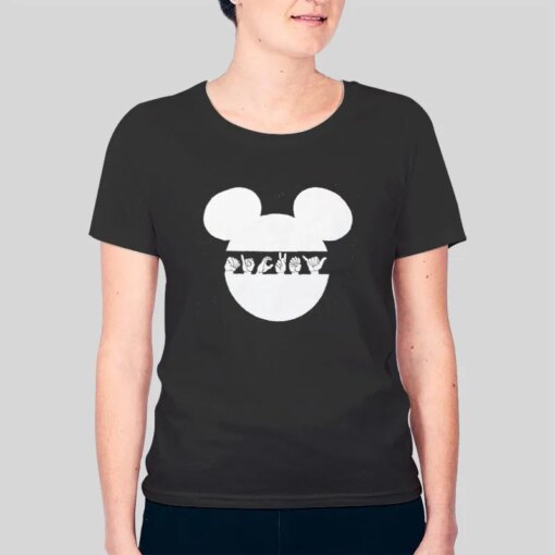 Inspired Mickey Be Kind Sign Language Shirt