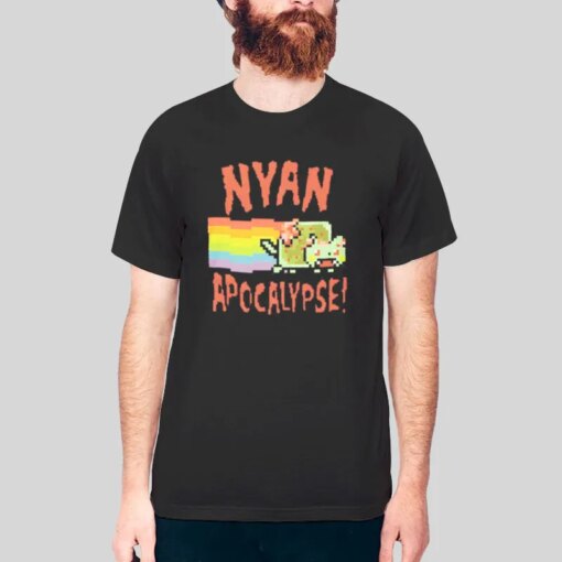 Inspired Nyan Cat Apocalypse Nyun Cat T Shirt