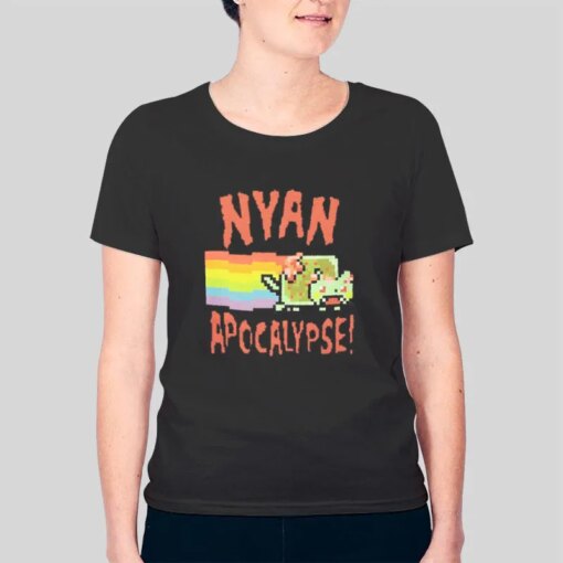 Inspired Nyan Cat Apocalypse Nyun Cat T Shirt