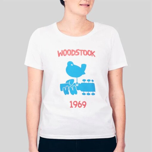 Inspired Woodstock T Shirt 1969 Vintage Merch