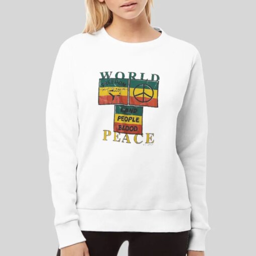 Intage 90s World Peace Rastafari T Shirt