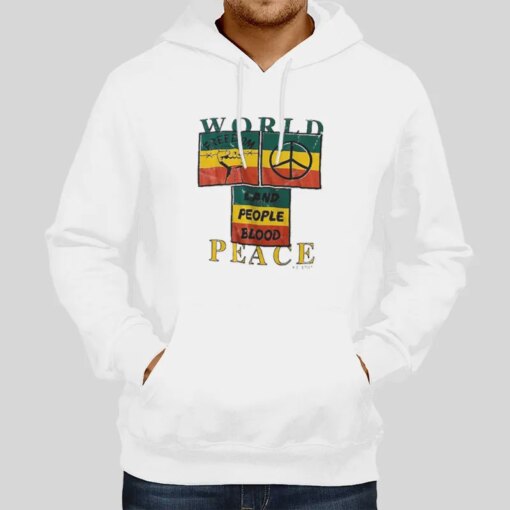 Intage 90s World Peace Rastafari T Shirt