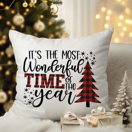 Its The Most Wonderful Time of Year Pillow, Christmas Pillow, Christmas Gift, Christmas Family Pillows