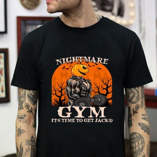 Jack Skellington Nightmare Gym Halloween t-shirt