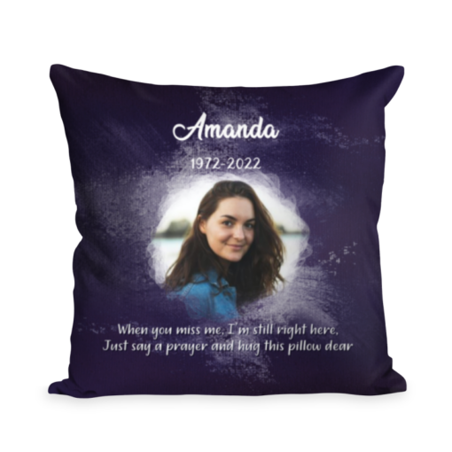 Memorial Gifts, Personalized Remembrance Cushion Gifts for Family on Xmas Mother’s Day Father’s Day