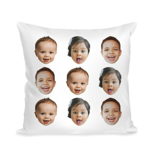 Multiface Pillow, Custom Photo Pillow, Funny Pillow, Christmas Gift For New Mom