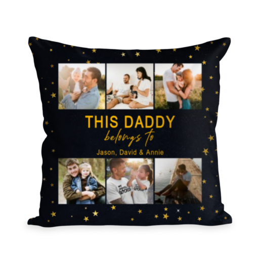 Personalized Christmas Gift for Dad, Dad Pillow, This Daddy Belongs To Gift, Dad Cushion, Custom Gift For Dad