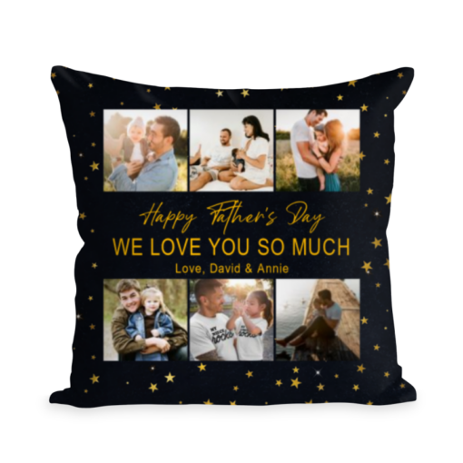 Personalized Dad Gift, Fathers Day Gift, Daddy Photo Collage Pillow, Custom Dad Pillow