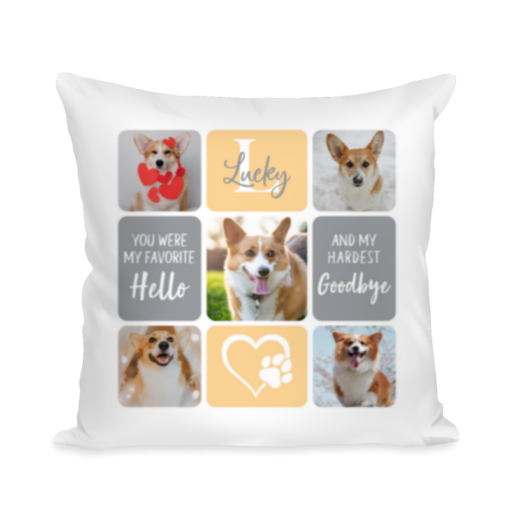 Personalized Dog Memorial Pillow, Custom Memorial Pillow for Dogs, Sympathy Gift For Loss of Pet, Custom Photo Pillow