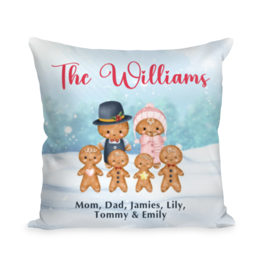 Personalized Family Christmas Pillow