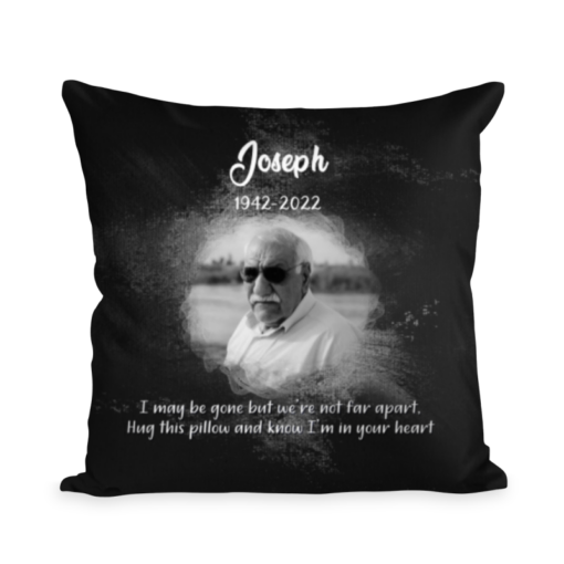 Personalized Memorial Pillow, in Memory Remembrance for Loss of Loved One in Heaven, Best Sympathy Gift