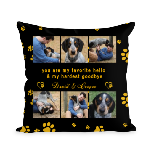 Pet Remembrance Gift, Owner and Pet Custom Print, Dog Memory Gift, Cat Sympathy Gift