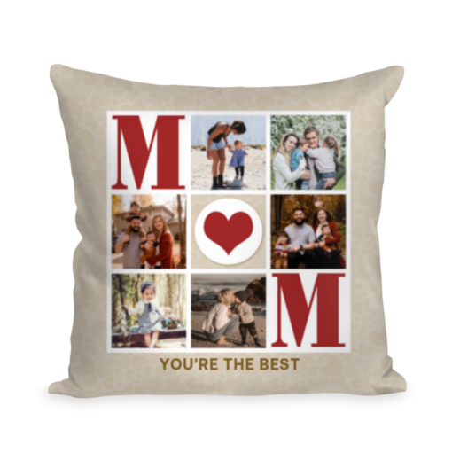 Photo Collage Custom Mother’s Day Pillow  You Are The Best Mom Pillow