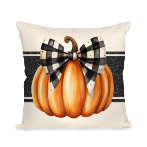 Print Pumpkin Pillow, Fall Pumpkins Decor, Fall Pillow, Halloween Decor