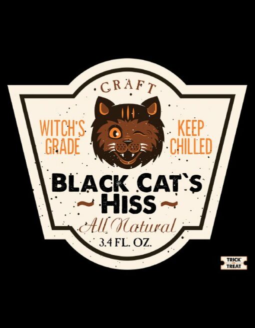 Sac Tote Bag Trick Or Treat Collection  Black Cat’s Hiss