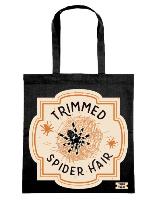 Sac Tote Bag Trick Or Treat Collection  Trimmed Spider Hair