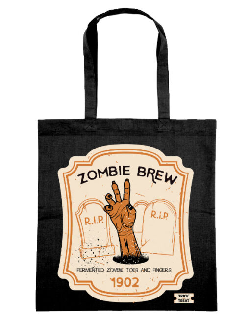 Sac Tote Bag Trick Or Treat Collection  Zombies Brew