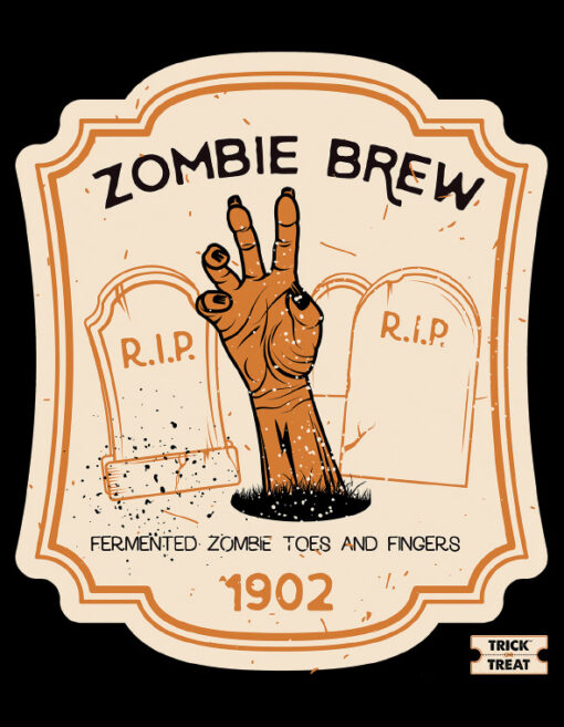 Sac Tote Bag Trick Or Treat Collection  Zombies Brew