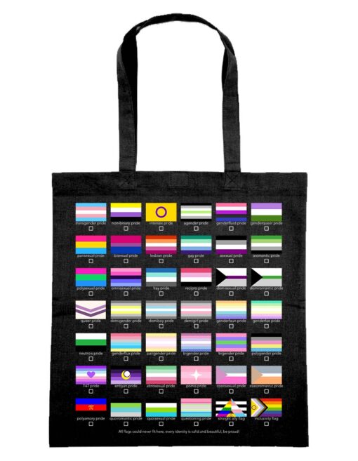 Sac inclusivity tote bag LGBTQIA  flags