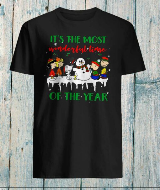 Snoopy and friends it’s the most wonderful time of year shirt