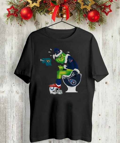 The Grinch toilet Houston Texans shirt