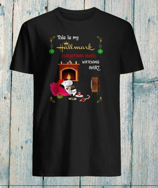 This is my hallmark christmas watching movie shirt snoopy christmas shirt