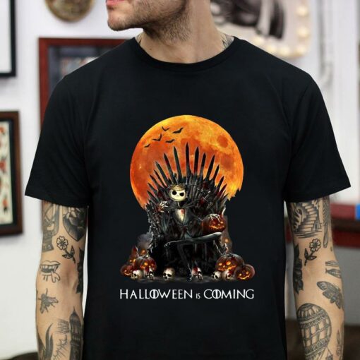 Throne Jack Skellington Halloween is coming t-shirt