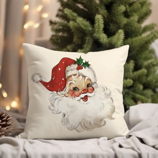 Vintage Santa Pillow  Christmas Pillows